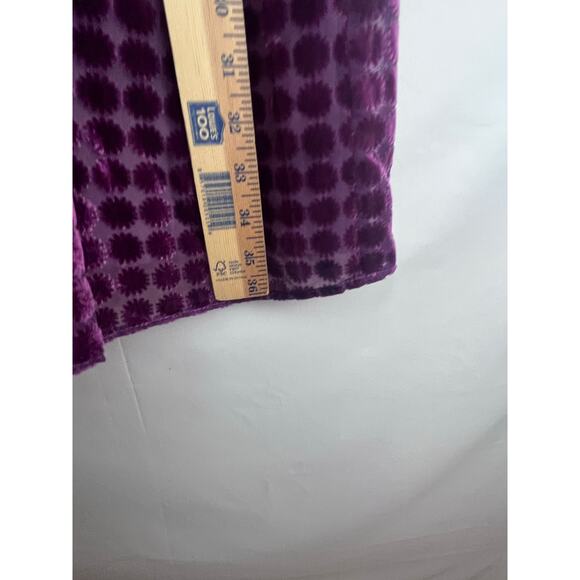 NWT Uncle Frank Women's Small Purple Burnout Short Sleeve 70s Baby Doll Dress - Picture 5 of 11